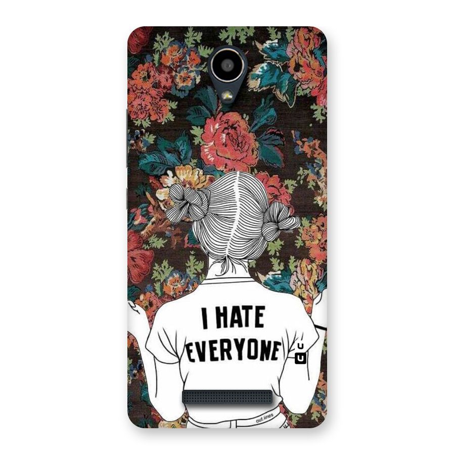 Hate Everyone Back Case for Redmi Note 2