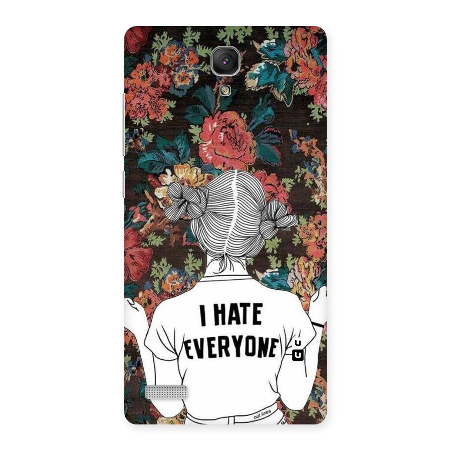 Hate Everyone Back Case for Redmi Note Prime
