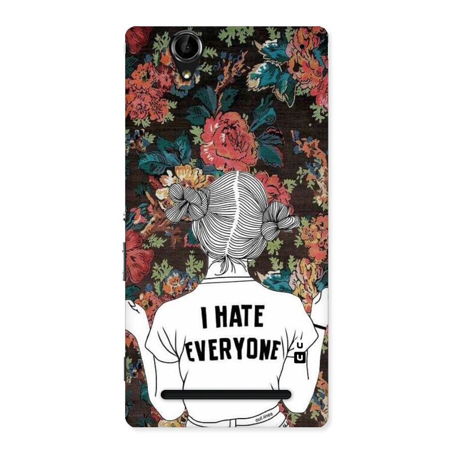Hate Everyone Back Case for Sony Xperia T2