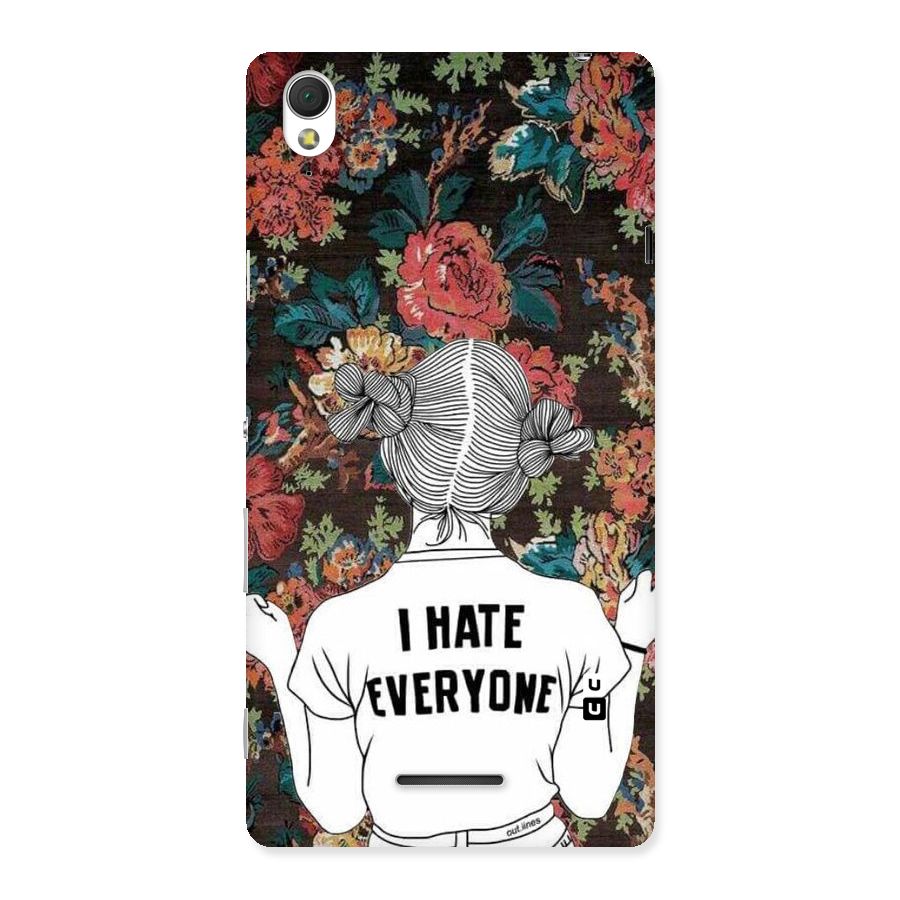 Hate Everyone Back Case for Sony Xperia T3