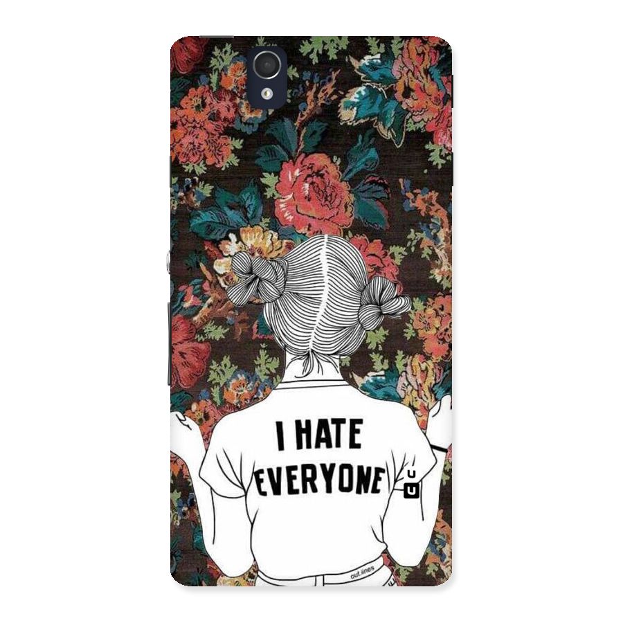 Hate Everyone Back Case for Sony Xperia Z