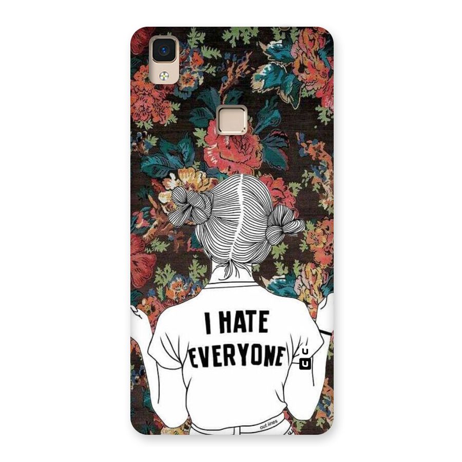 Hate Everyone Back Case for V3 Max