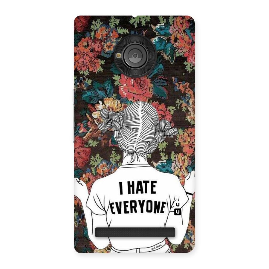Hate Everyone Back Case for Yu Yunique