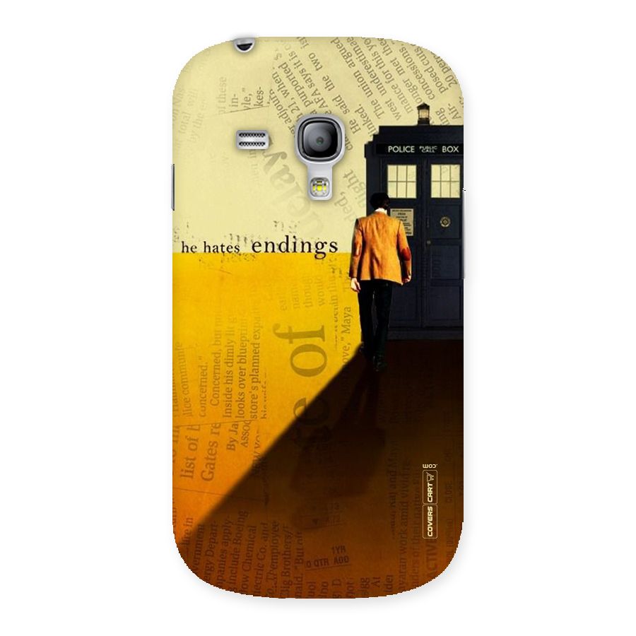 Hates Endings Back Case for Galaxy S3 Mini
