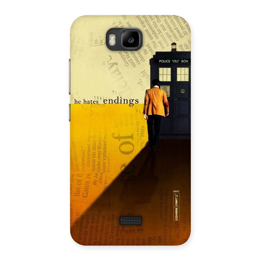 Hates Endings Back Case for Honor Bee
