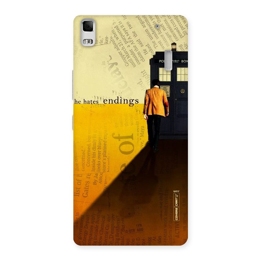Hates Endings Back Case for Lenovo K3 Note