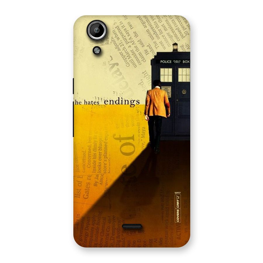 Hates Endings Back Case for Micromax Canvas Selfie Lens Q345