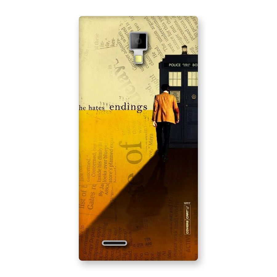 Hates Endings Back Case for Micromax Canvas Xpress A99