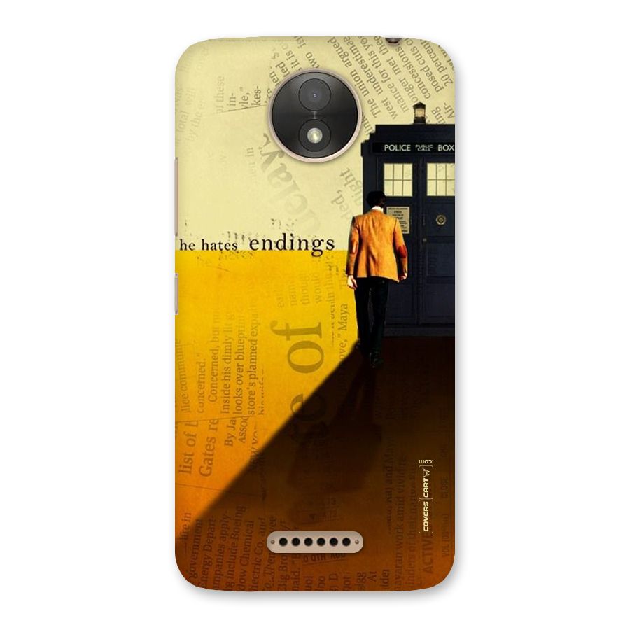 Hates Endings Back Case for Moto C Plus