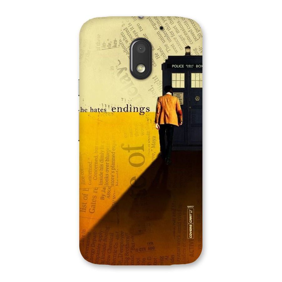 Hates Endings Back Case for Moto E3 Power