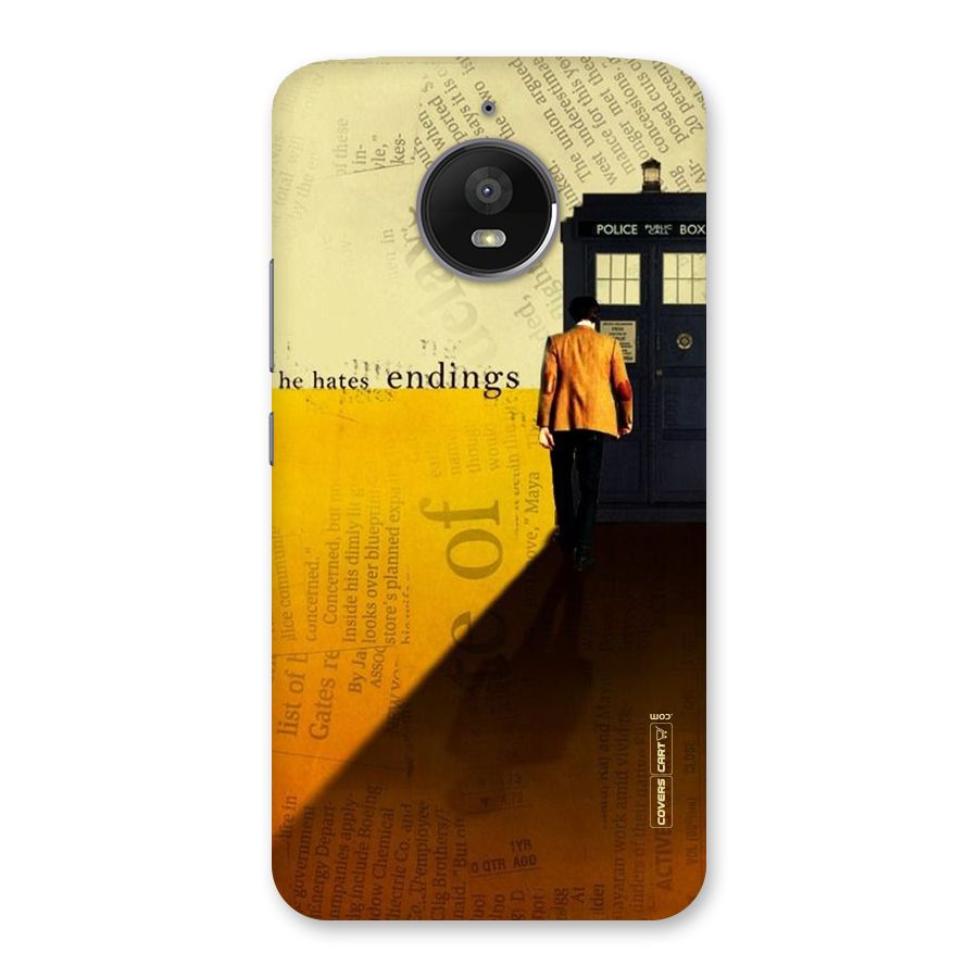 Hates Endings Back Case for Moto E4 Plus