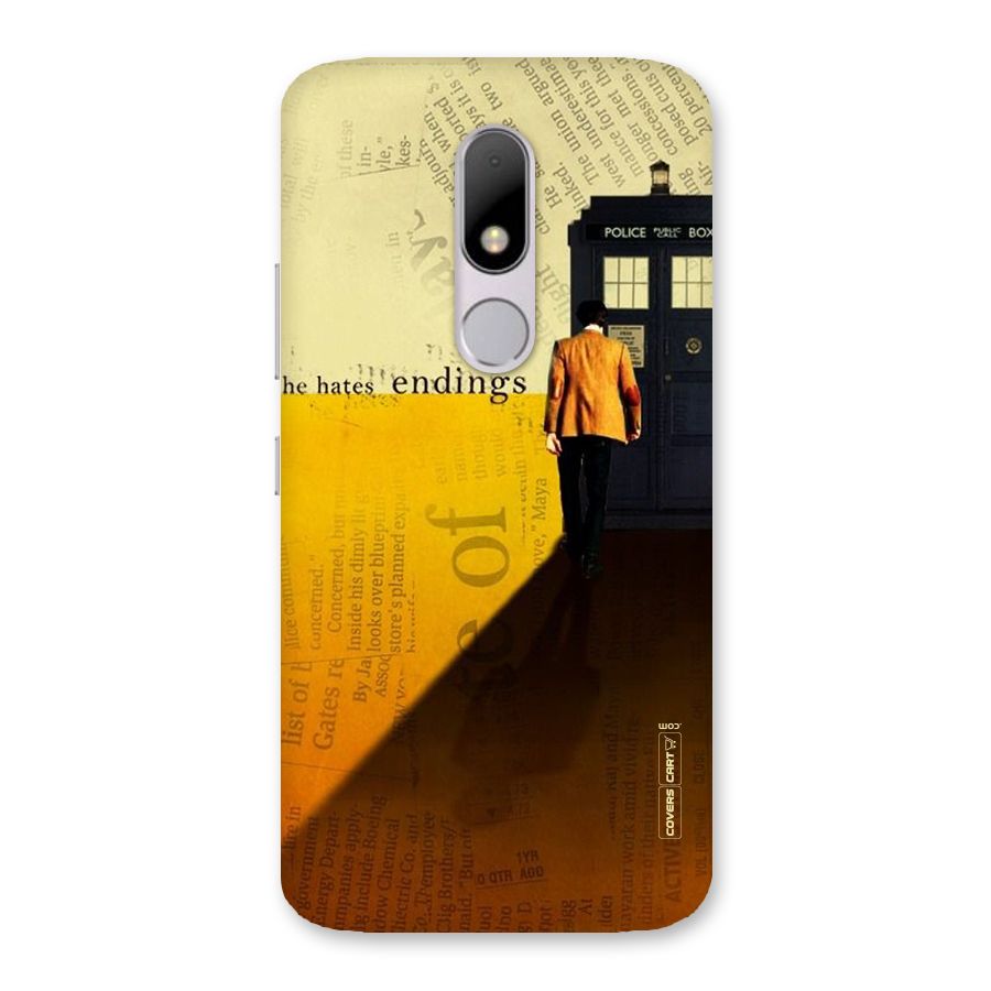 Hates Endings Back Case for Moto M