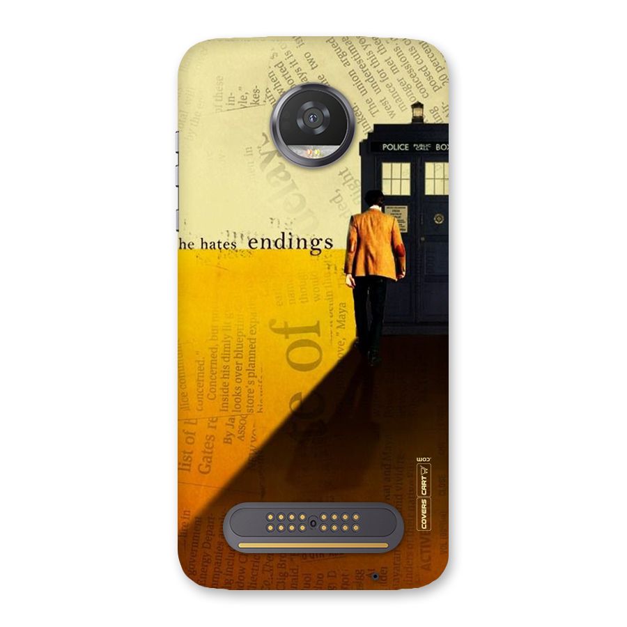 Hates Endings Back Case for Moto Z2 Play