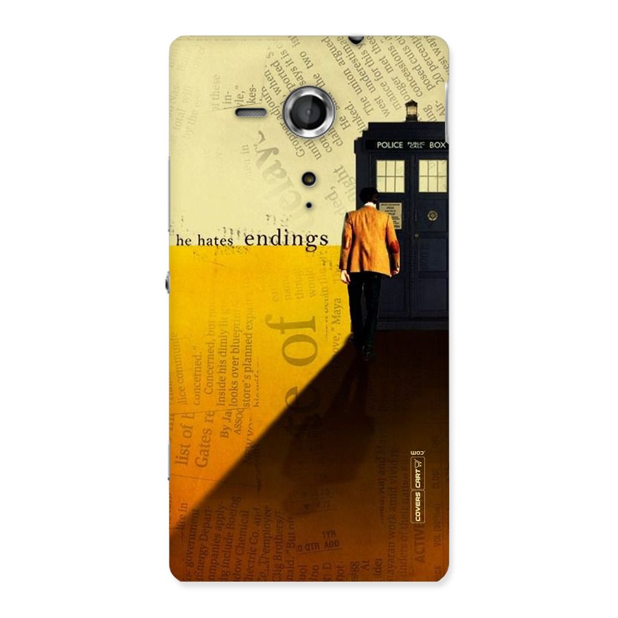 Hates Endings Back Case for Sony Xperia SP