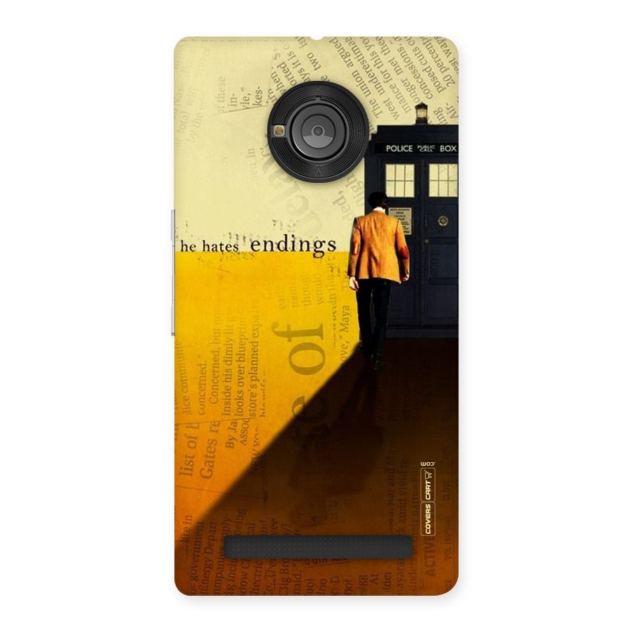 Hates Endings Back Case for Yu Yunique