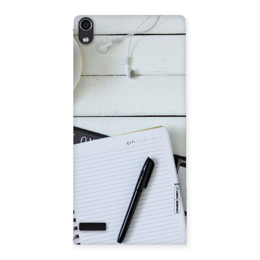 Headphones Notes Back Case for Ascend P6