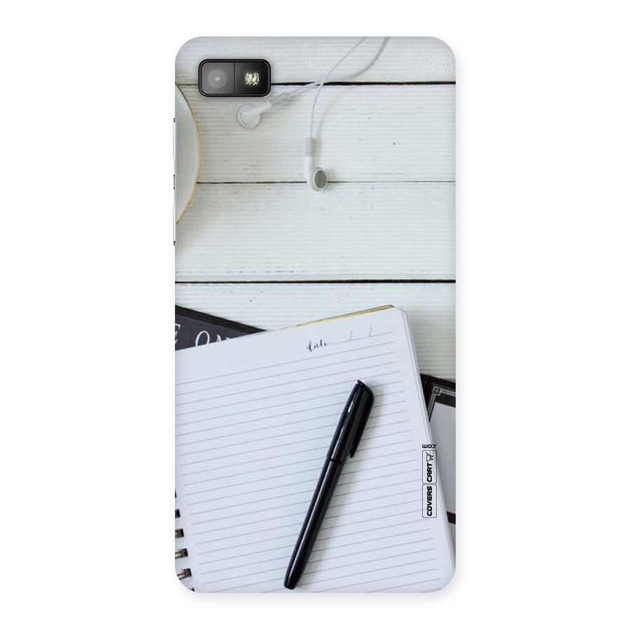 Headphones Notes Back Case for Blackberry Z10