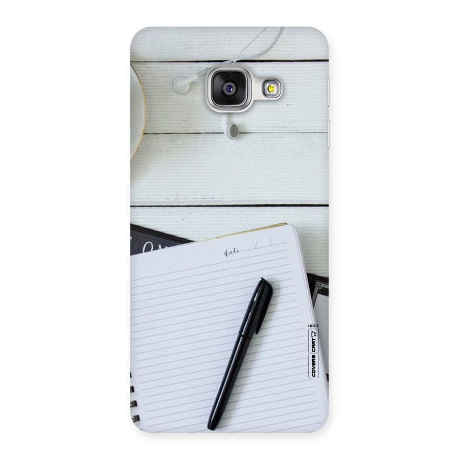 Headphones Notes Back Case for Galaxy A3 2016