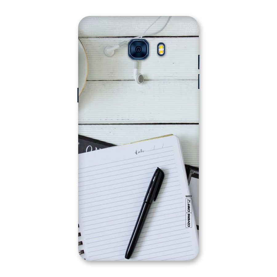 Headphones Notes Back Case for Galaxy C7 Pro