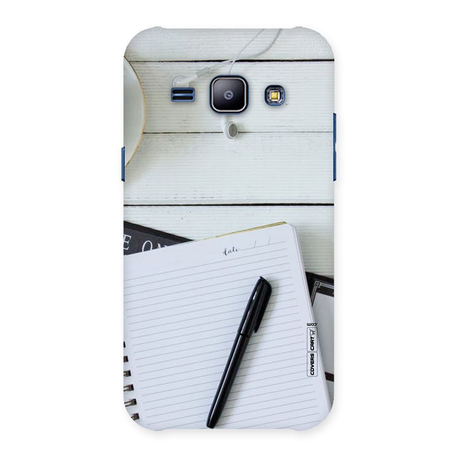 Headphones Notes Back Case for Galaxy J1