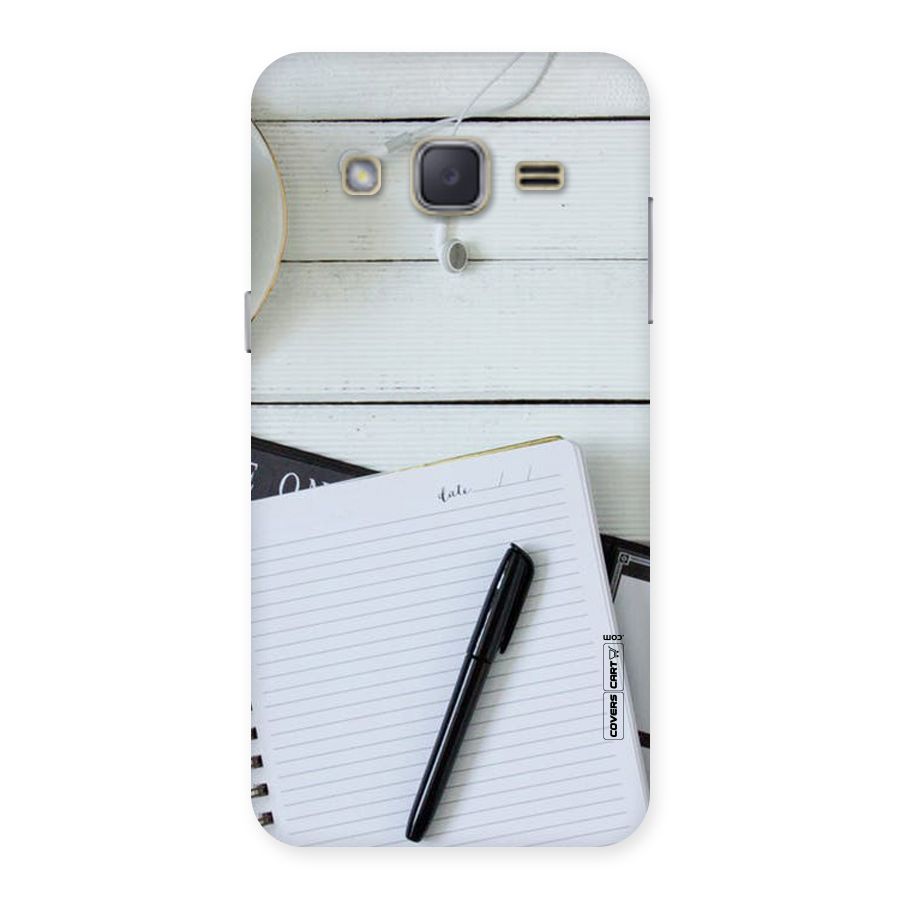 Headphones Notes Back Case for Galaxy J2