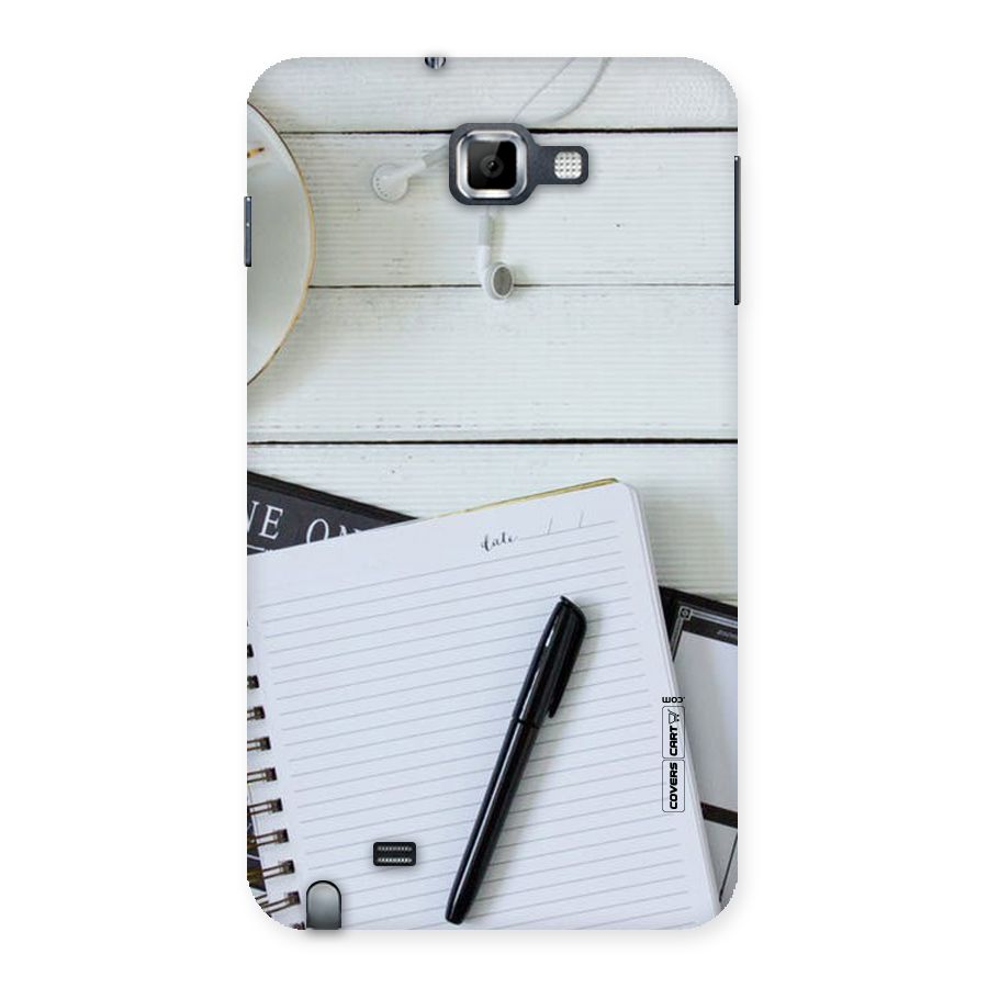 Headphones Notes Back Case for Galaxy Note
