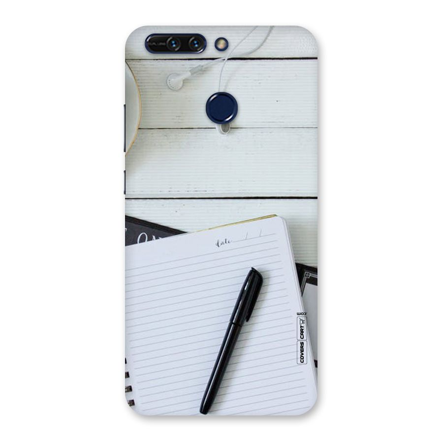 Headphones Notes Back Case for Honor 8 Pro