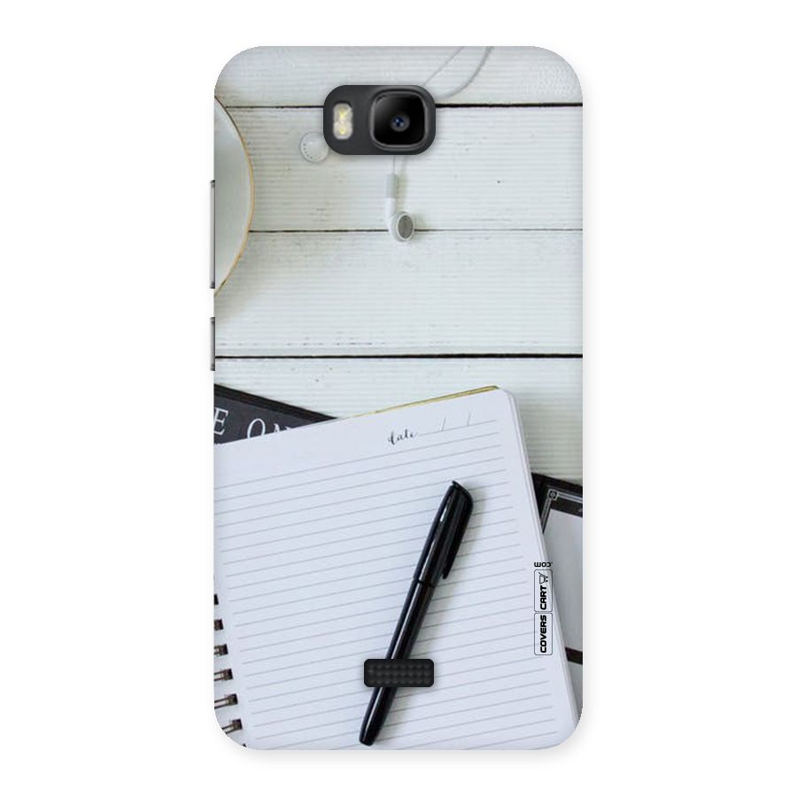 Headphones Notes Back Case for Honor Bee