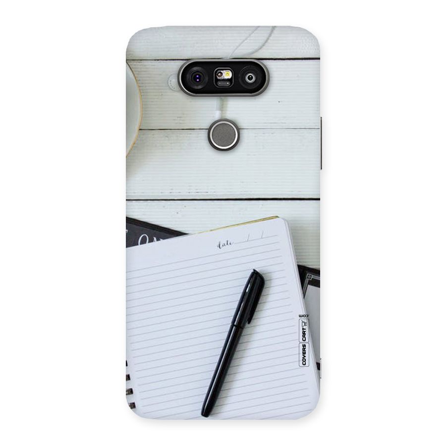 Headphones Notes Back Case for LG G5