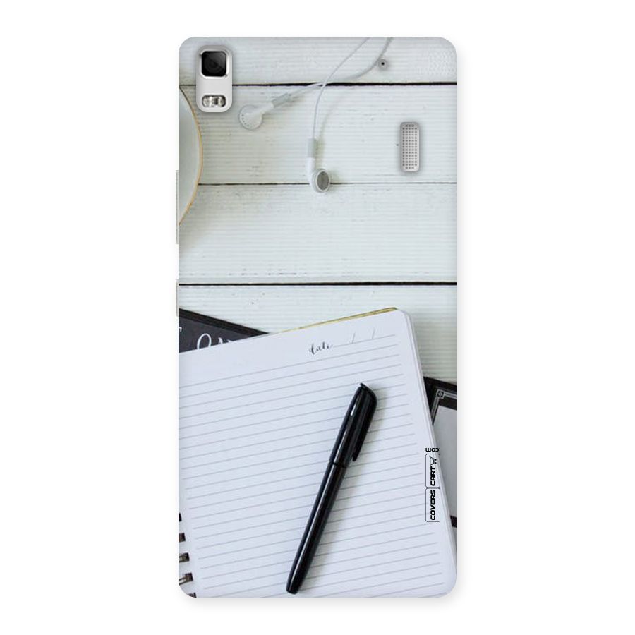 Headphones Notes Back Case for Lenovo K3 Note