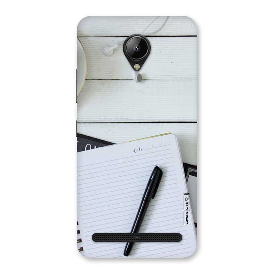 Headphones Notes Back Case for Lenovo C2