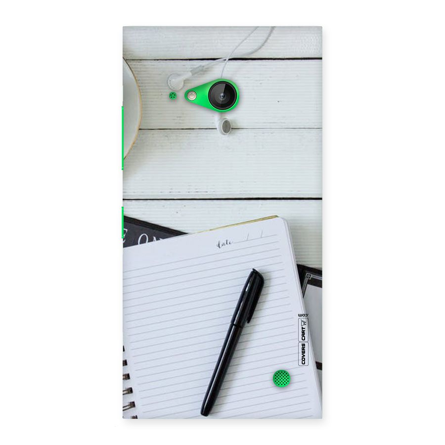Headphones Notes Back Case for Lumia 730