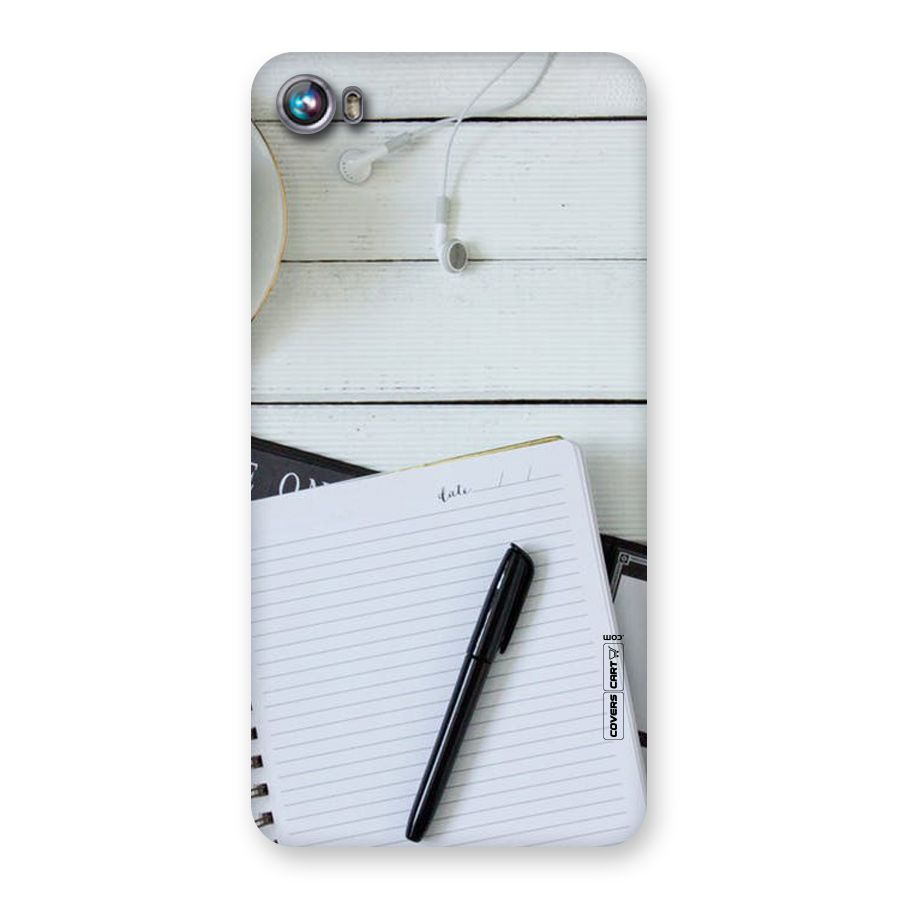 Headphones Notes Back Case for Micromax Canvas Fire 4 A107