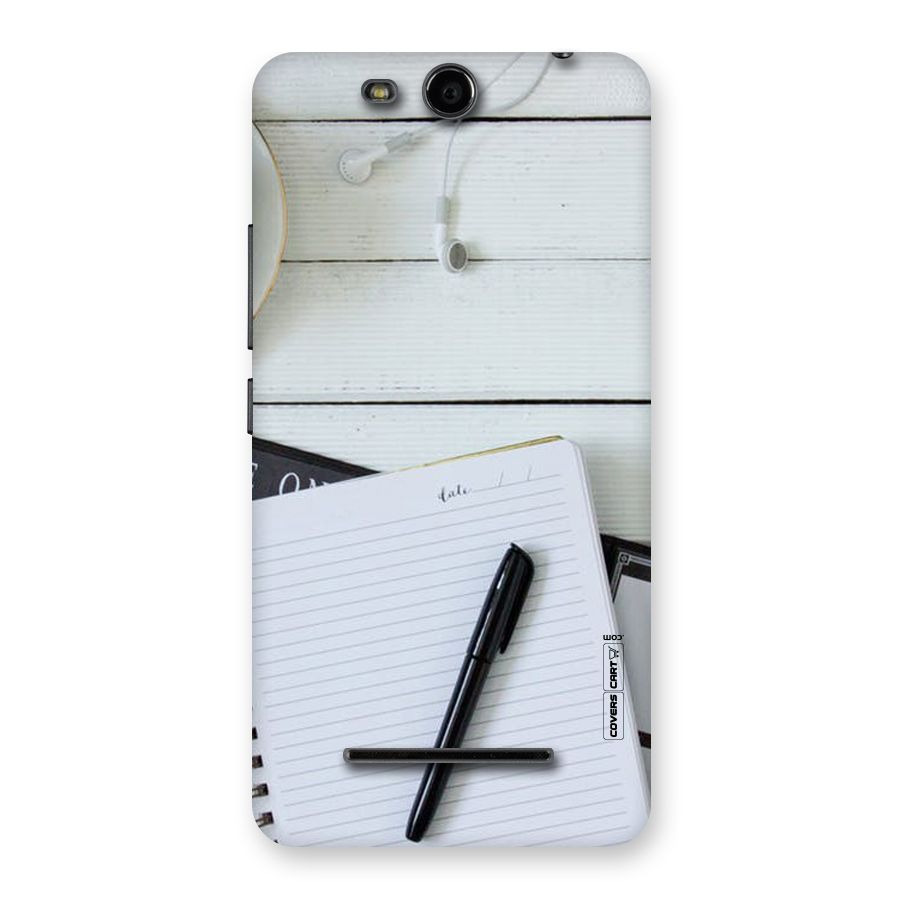 Headphones Notes Back Case for Micromax Canvas Juice 3 Q392