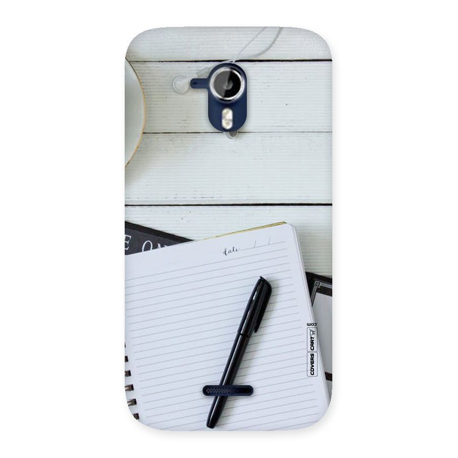 Headphones Notes Back Case for Micromax Canvas Magnus A117