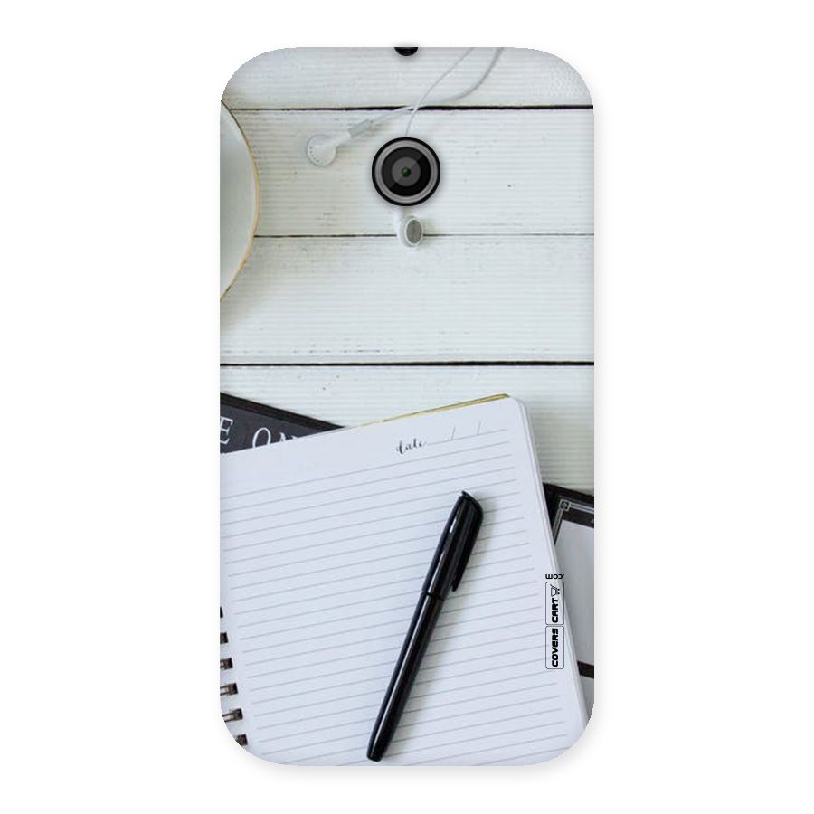 Headphones Notes Back Case for Moto E