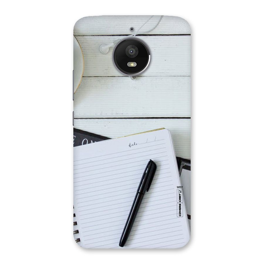 Headphones Notes Back Case for Moto E4 Plus