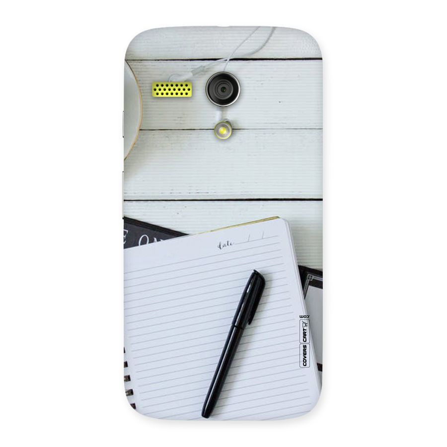 Headphones Notes Back Case for Moto G