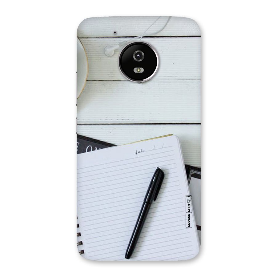 Headphones Notes Back Case for Moto G5