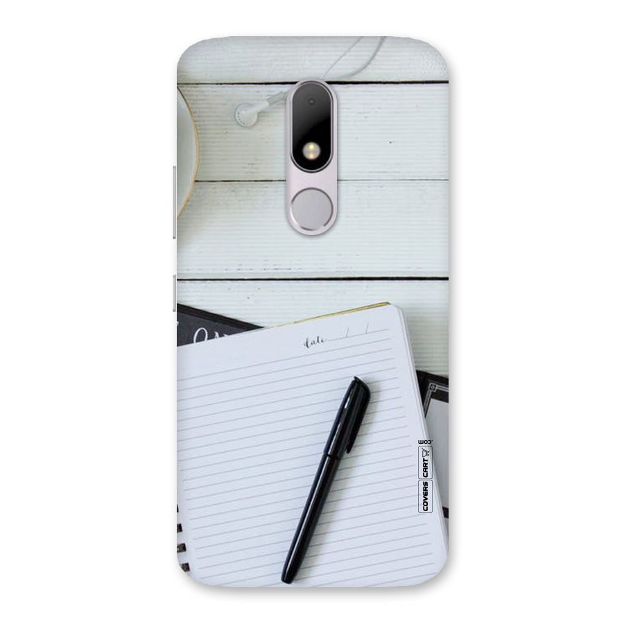 Headphones Notes Back Case for Moto M