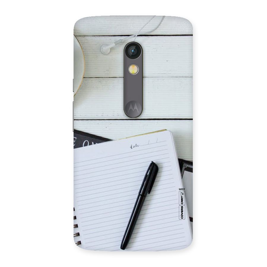 Headphones Notes Back Case for Moto X Play
