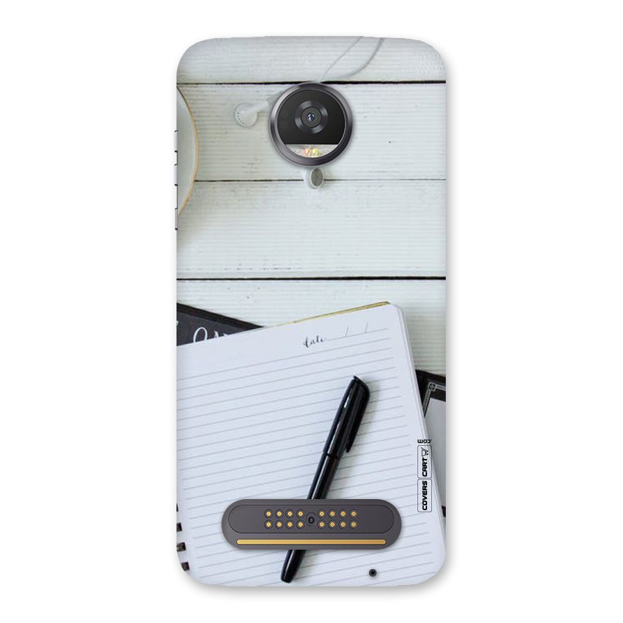 Headphones Notes Back Case for Moto Z2 Play