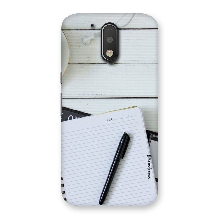 Headphones Notes Back Case for Motorola Moto G4
