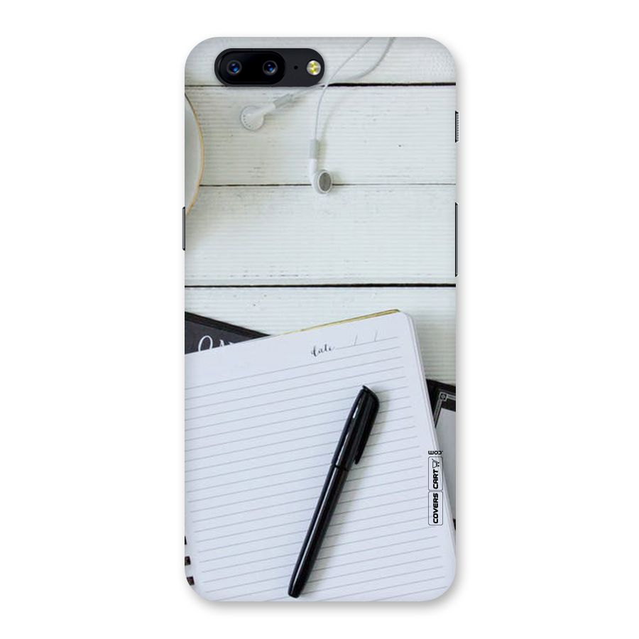 Headphones Notes Back Case for OnePlus 5