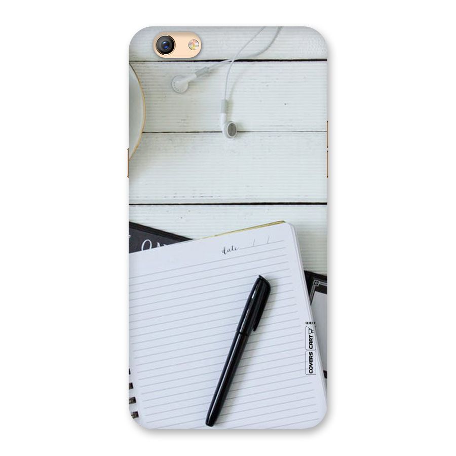 Headphones Notes Back Case for Oppo F3 Plus