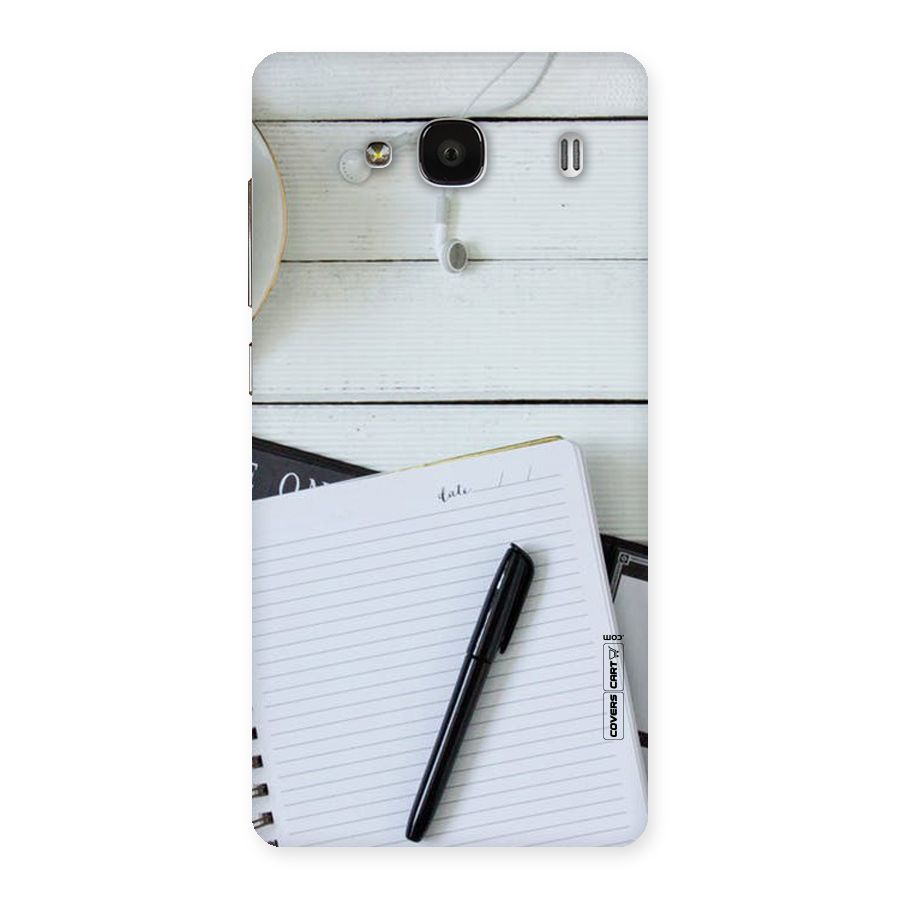 Headphones Notes Back Case for Redmi 2