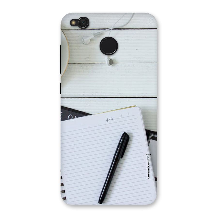 Headphones Notes Back Case for Redmi 4