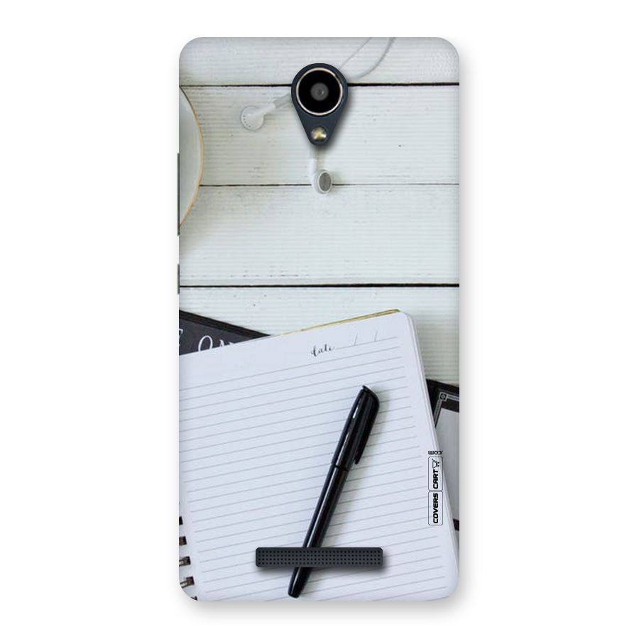Headphones Notes Back Case for Redmi Note 2