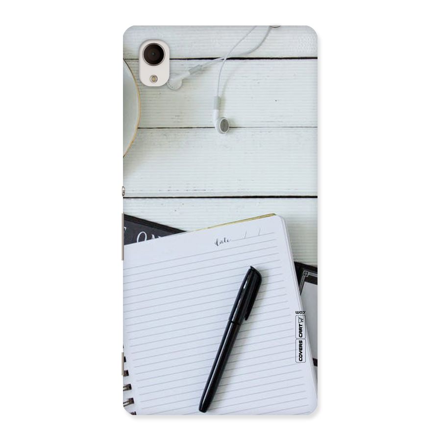 Headphones Notes Back Case for Sony Xperia M4