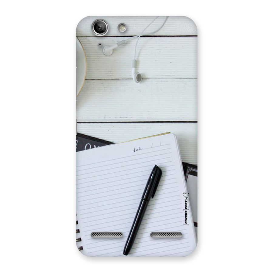 Headphones Notes Back Case for Vibe K5 Plus